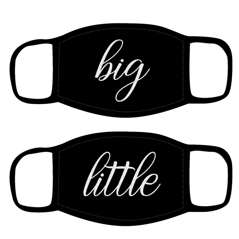 Big Little Reveal IRON ON | Face Mask NOT Included